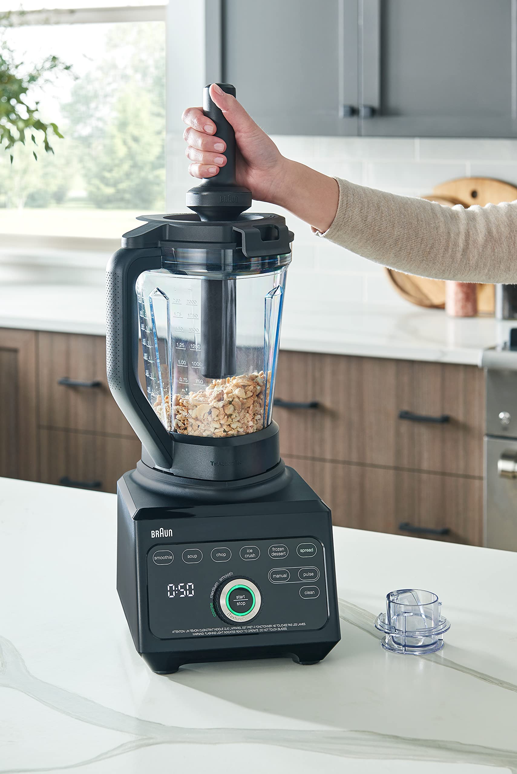 Braun JB9041BK TriForce Pro Power Blender with Smoothie2Go - High-Speed Blender for Smoothies, Juices & Food Prep - 1000W Motor, BPA-Free, Black - Perfect for Kitchen, Gym & Healthy Lifestyle