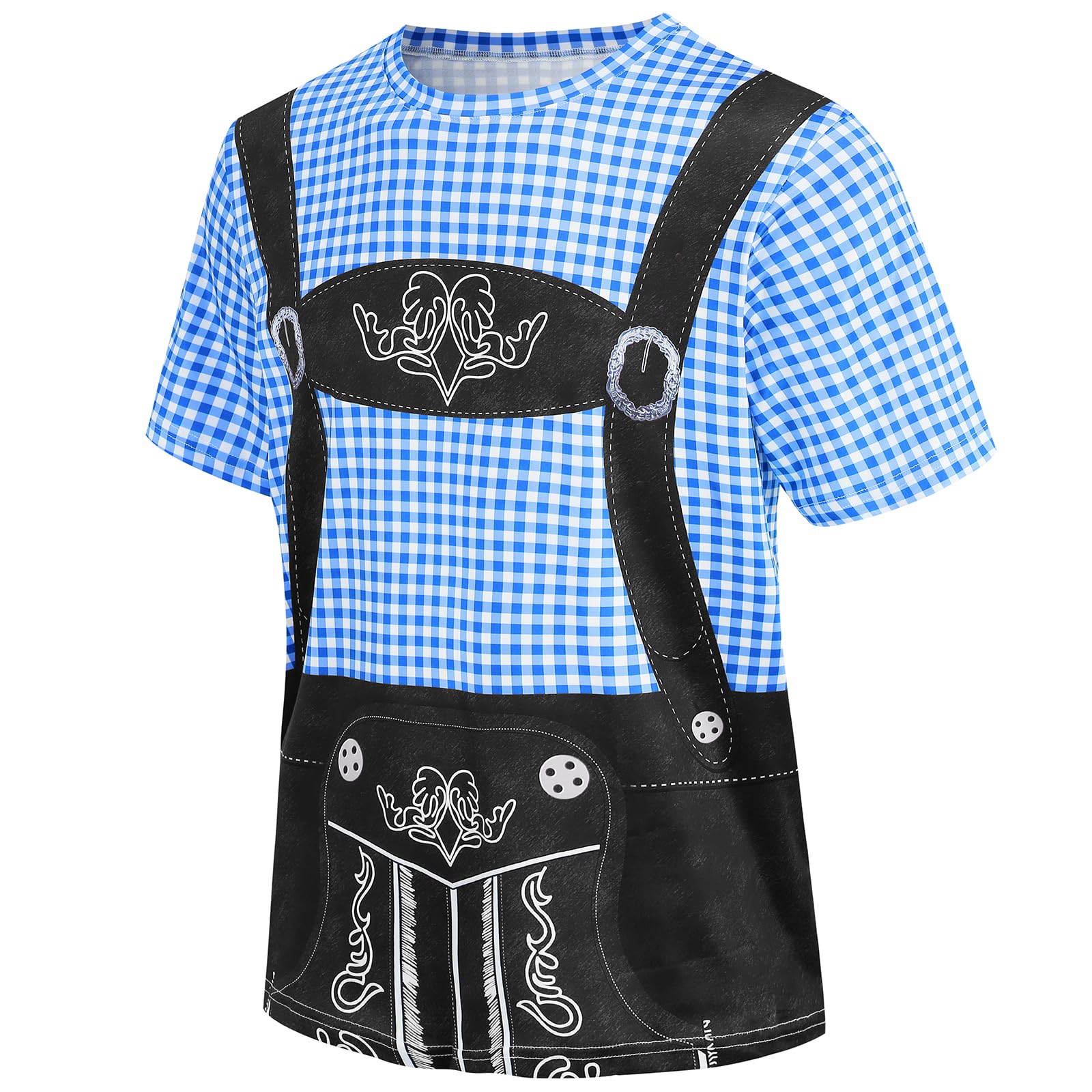 maxToonrain Oktoberfest T-Shirts for Men - Traditional Bavarian Lederhosen Style Short Sleeve Printed Shirt | Perfect for Beer Festivals, German Themed Parties & Casual Wear
