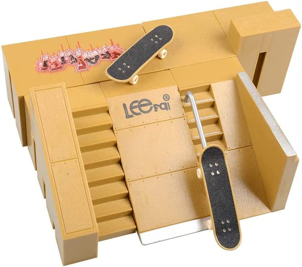 ANESTEN Finger Skateboards Basic Version - Complete Skate Park Set with Fingerboard Ramps & Parts - Fun Finger Skateboard Toys for Kids (8091) - Perfect for Indoor Play, Skill Development & Creative Fun