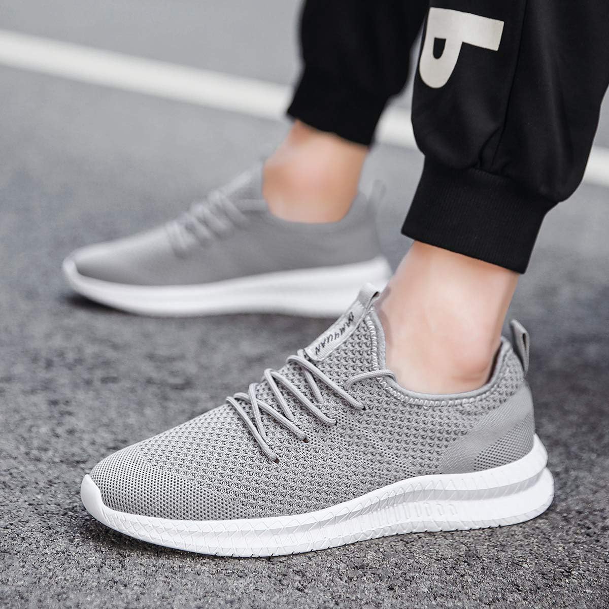 FUJEAK Men's Running Shoes - Breathable Lightweight Athletic Sneakers for Walking, Gym, Tennis & Casual Wear | Slip-On Comfortable Sport Shoes for Men | Perfect for Workouts, Jogging & Everyday Use