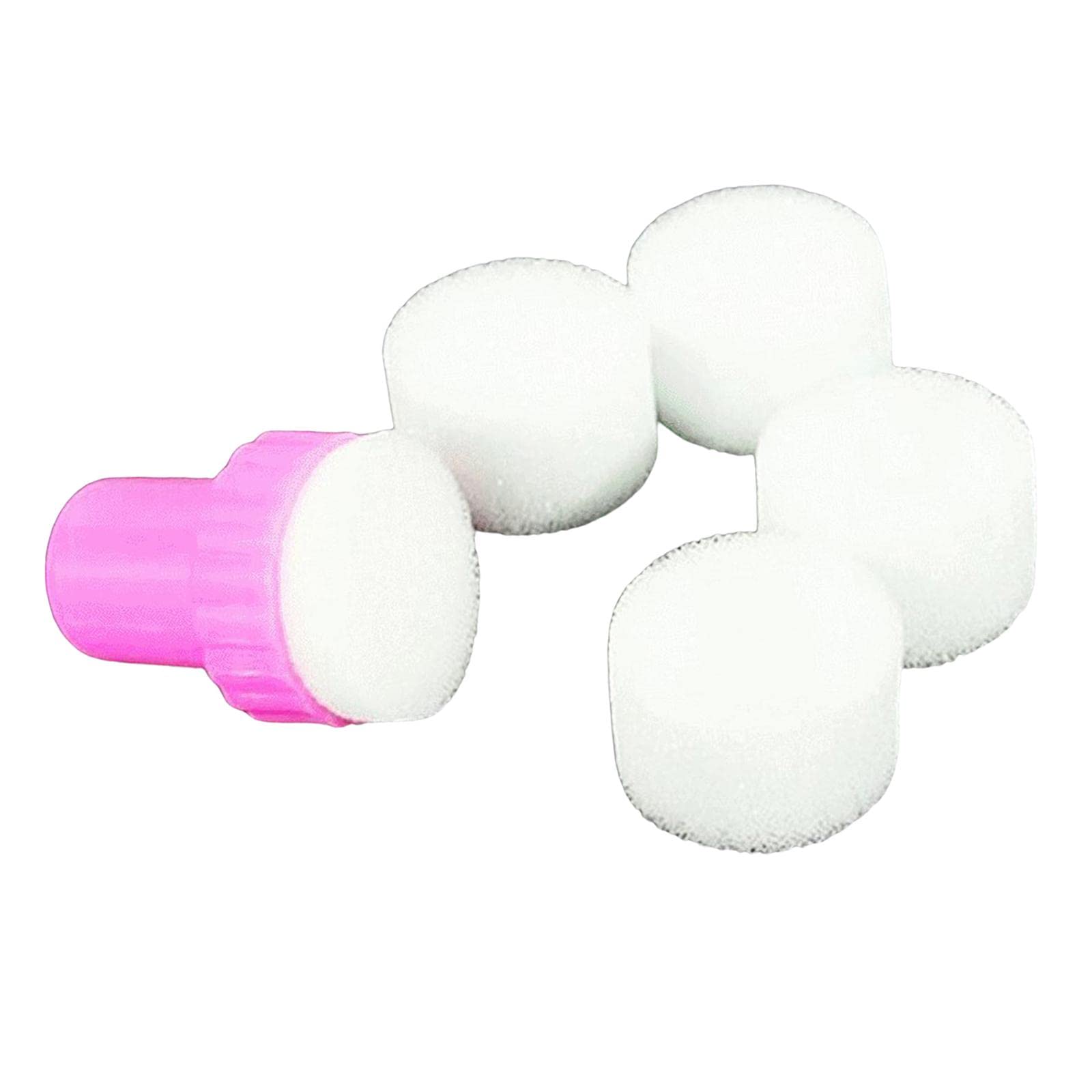 5 Pack Nail Art Sponges with Handle - Soft Gradient Polish Manicure Sponges for DIY Nail Stamping & Ombre Designs - Easy to Use Nail Stamper Tools for Salon, Home Manicure & Professional Nail Art