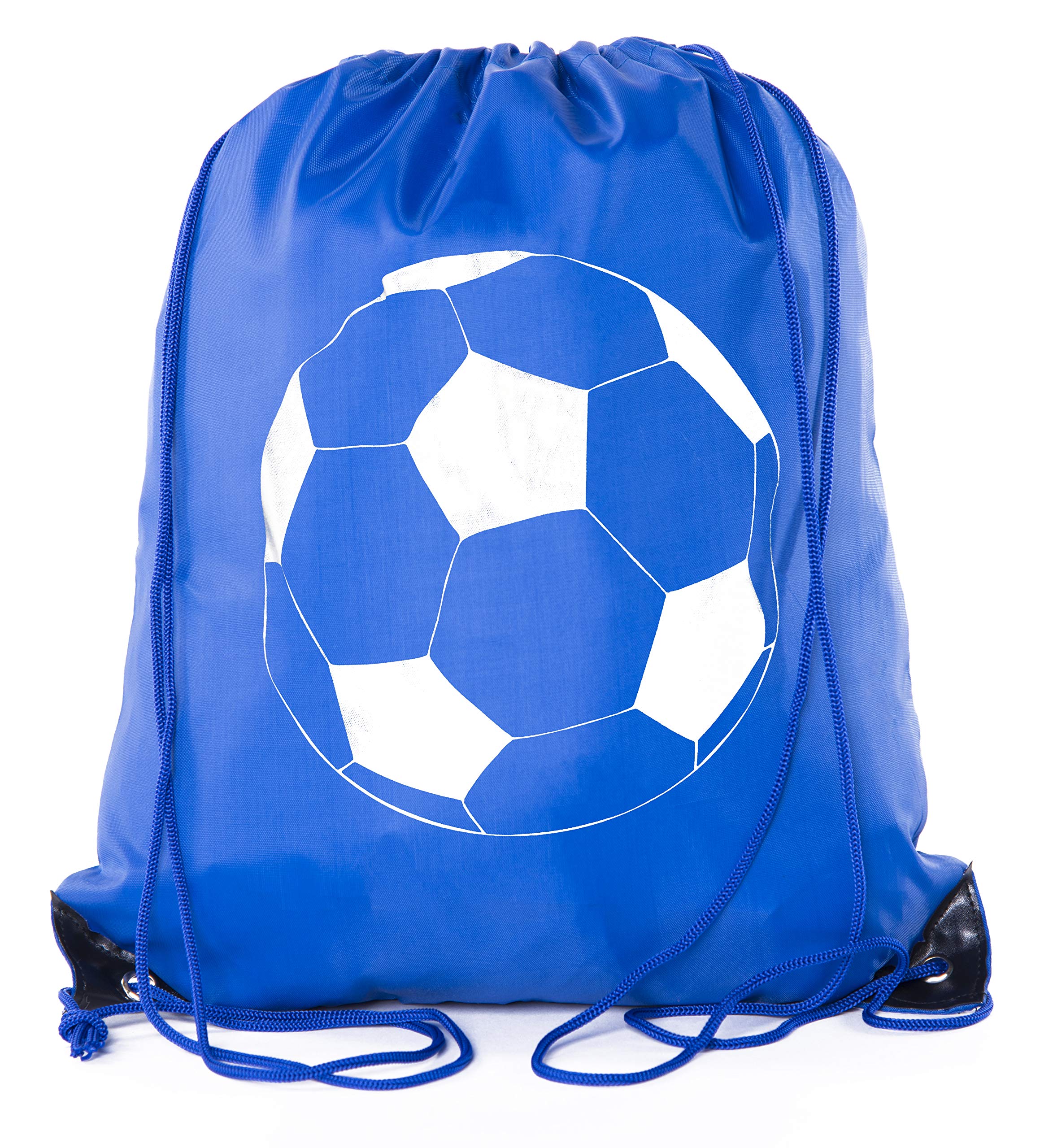 Mato & Hash Soccer Party Favors Drawstring Backpacks - 10 Pack Royal Blue - Perfect for Birthday Parties, Team Events, Soccer Games & Sports Gifts | Durable & Lightweight for Kids & Players