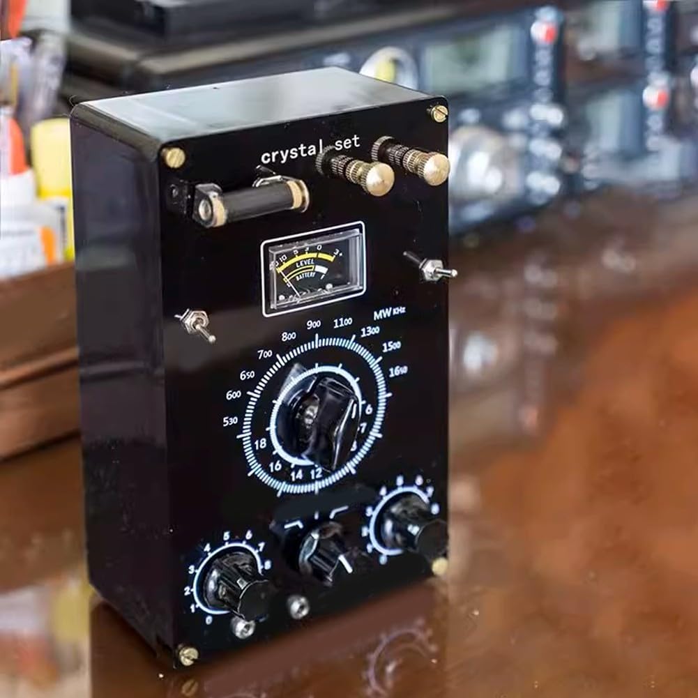 ZYWUOY Mineral Wave Radio with Impedance Conversion - Wide Frequency Range AM/FM Receiver for High & Low Impedance Headphones - Perfect for Shortwave Listening, Emergency Preparedness & Vintage Radio Enthusiasts