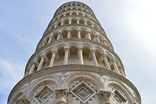 20x30 Inch Leaning Tower of Pisa Laminated Poster - Vibrant Colors & High-Quality Print - Perfect for Home Decor, Office & Classroom Wall Art - Fits Standard Frames