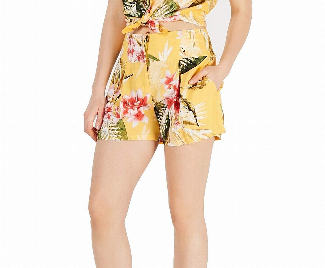 GUESS Women's Idalia Floral Print Midi Casual Shorts - Comfortable Summer Shorts for Women, Perfect for Beach, Vacation and Everyday Wear