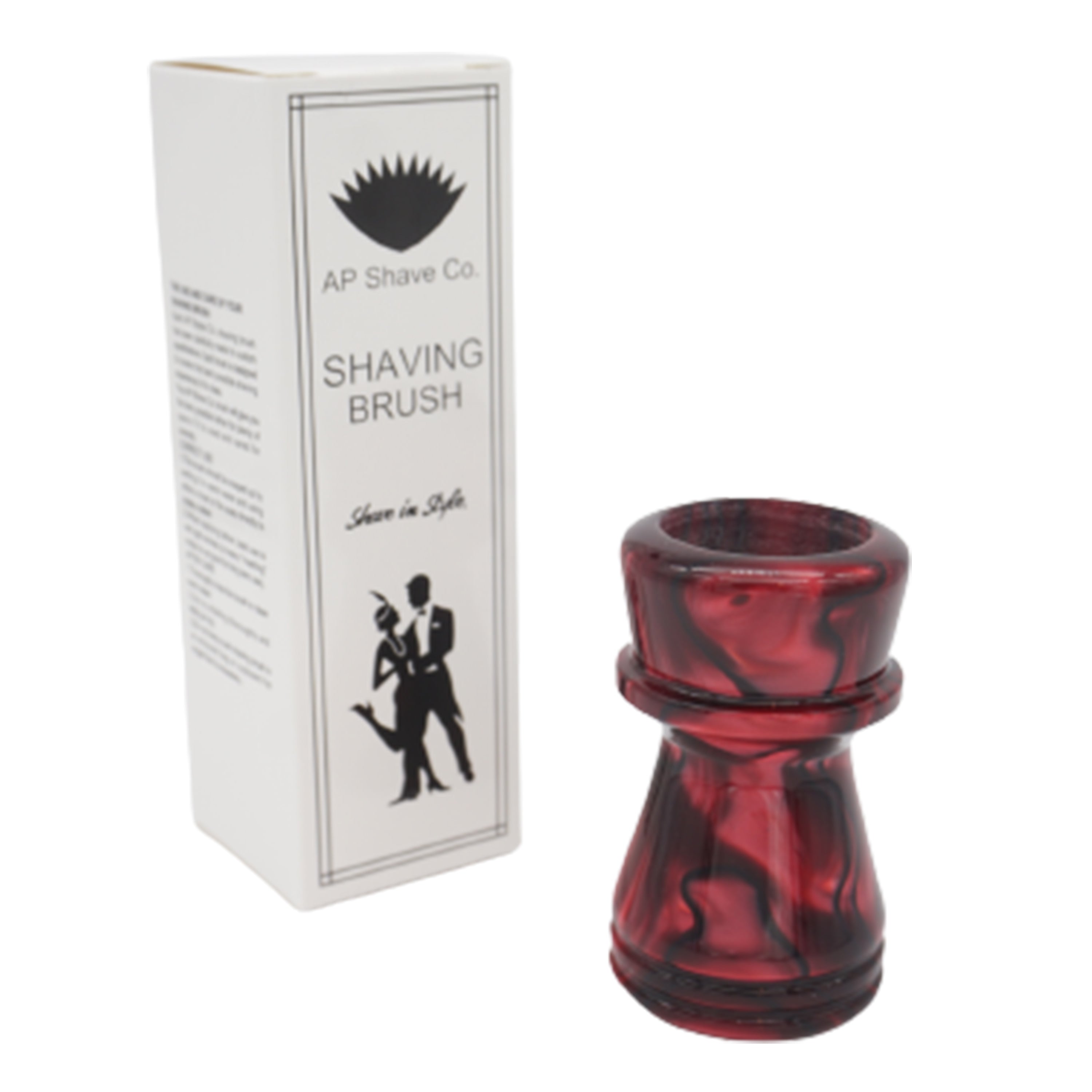 Premium True Blood Handcrafted Shaving Brush Handle for Wet Shaving - Fits 28mm & 30mm Knots - Perfect for Men's Grooming, Barber Shops & Luxury Shaving Kits