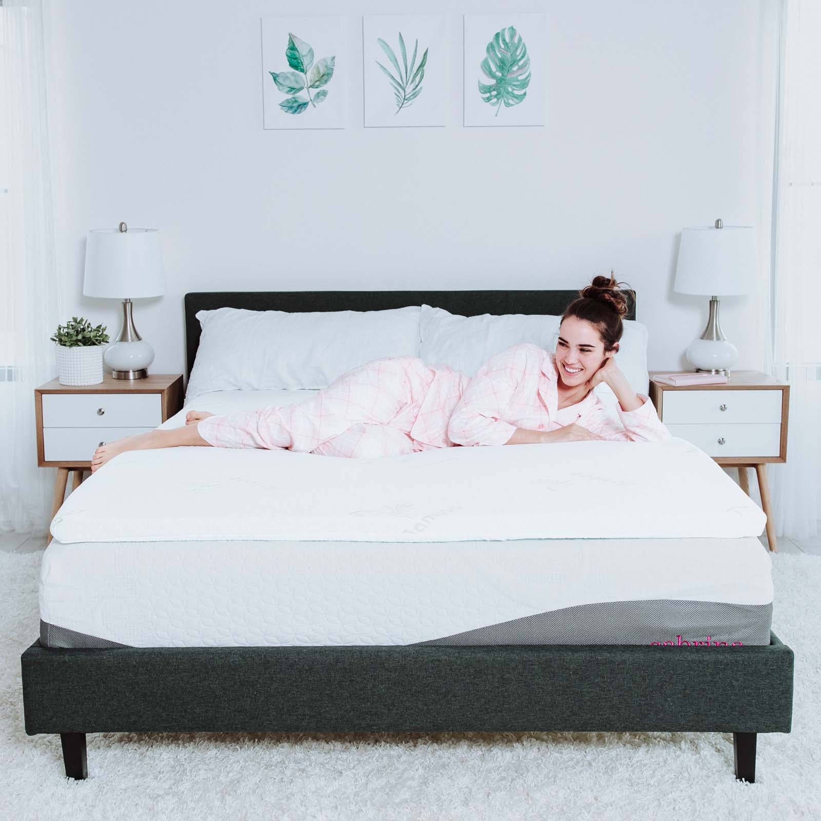 Premium Relax Gel Memory Foam Mattress Topper - Queen Size, Cooling & Pressure Relief for Back Pain - Perfect for Hot Sleepers & Side Sleepers - Bedroom & Guest Room Comfort Upgrade