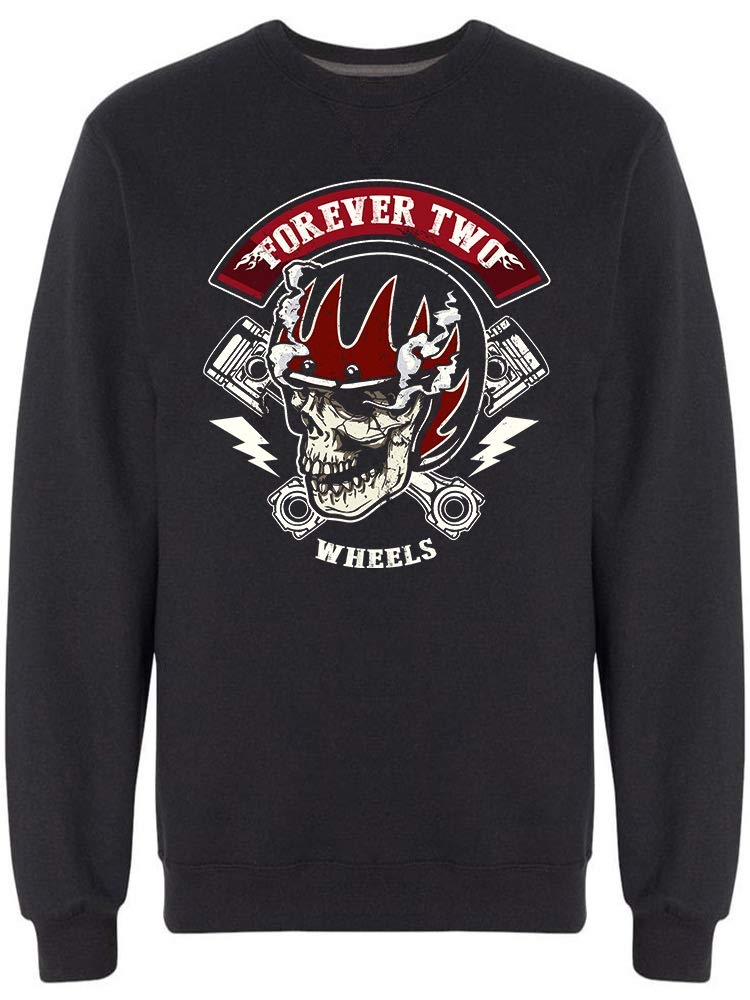 Riders Design Forever Two Wheels Men's Sweatshirt - Motorcycle Enthusiast Apparel for Casual Wear & Biker Events