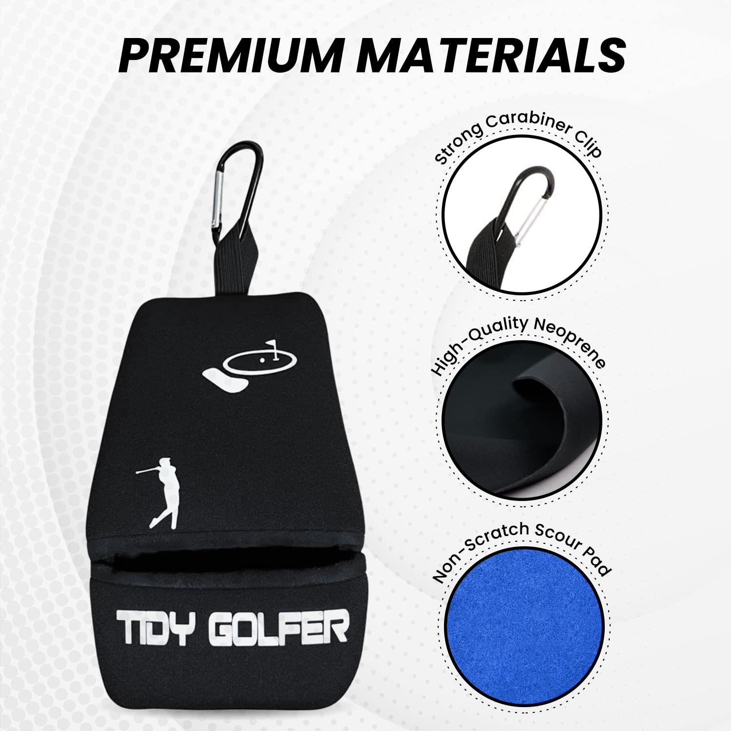 Premium Golf Iron & Ball Cleaner Kit - Deep Cleaning Brush & Scrubber for Golf Clubs & Balls | Perfect for On-Course Cleaning, Driving Range & Home Practice Sessions