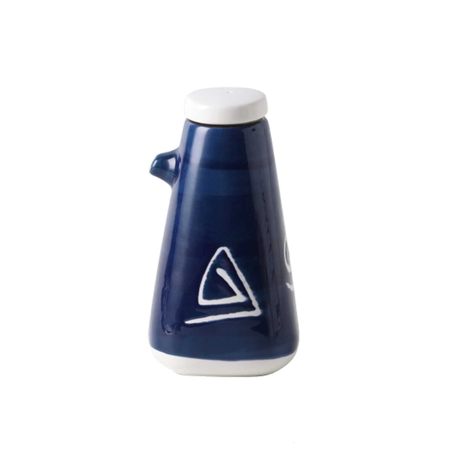 10.1 Oz Ceramic Oil and Vinegar Dispenser Bottle - Kitchen Oil Sprayer with Spout & Lid - Perfect for Cooking, Salad Dressing, and Seasoning (Color: E)