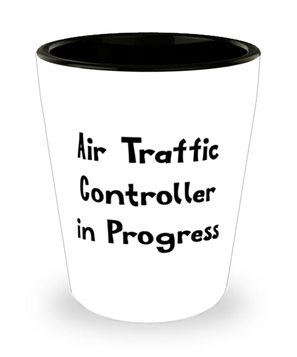 Funny Air Traffic Controller Shot Glass - Gift for Men & Women - Party & Holiday Use