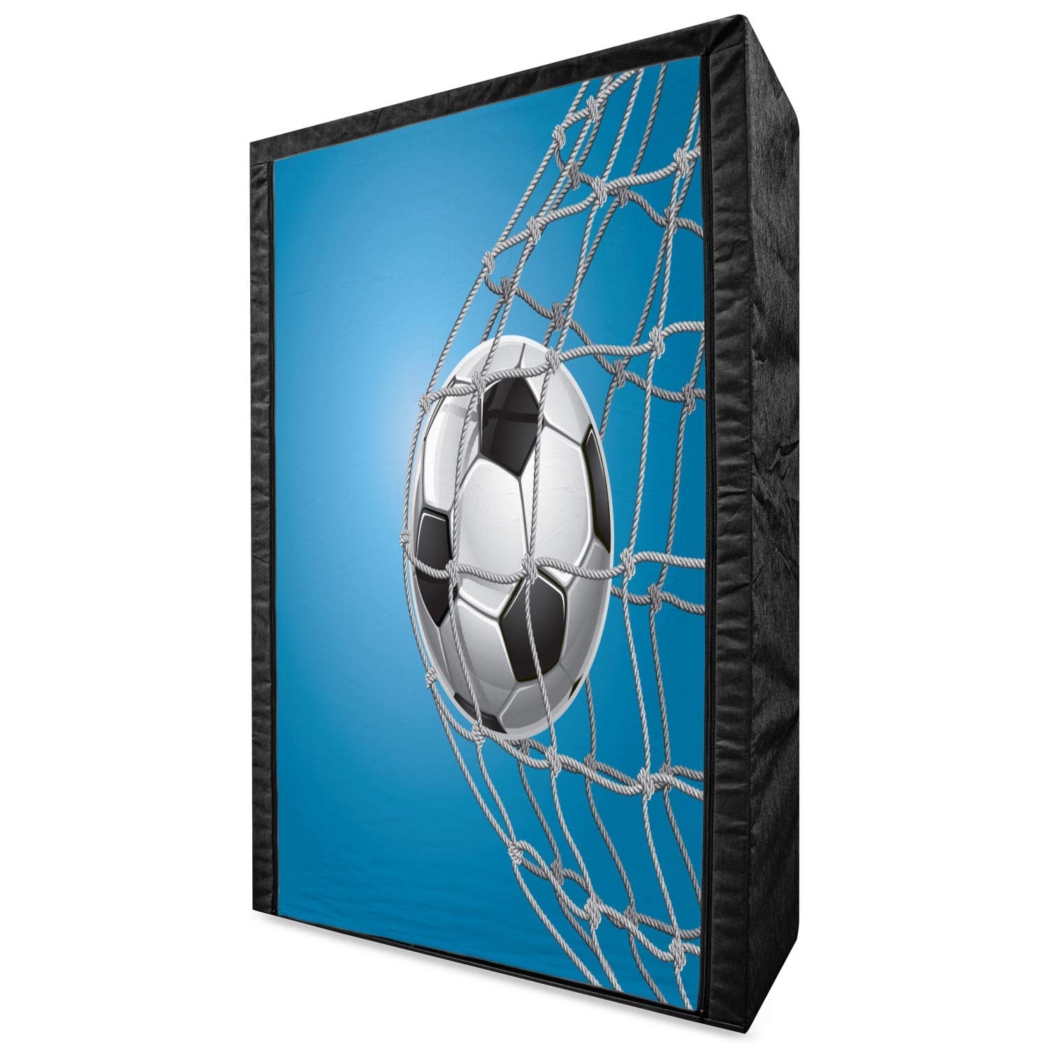 Ambesonne Portable Fabric Wardrobe for Soccer Fans - 42.5