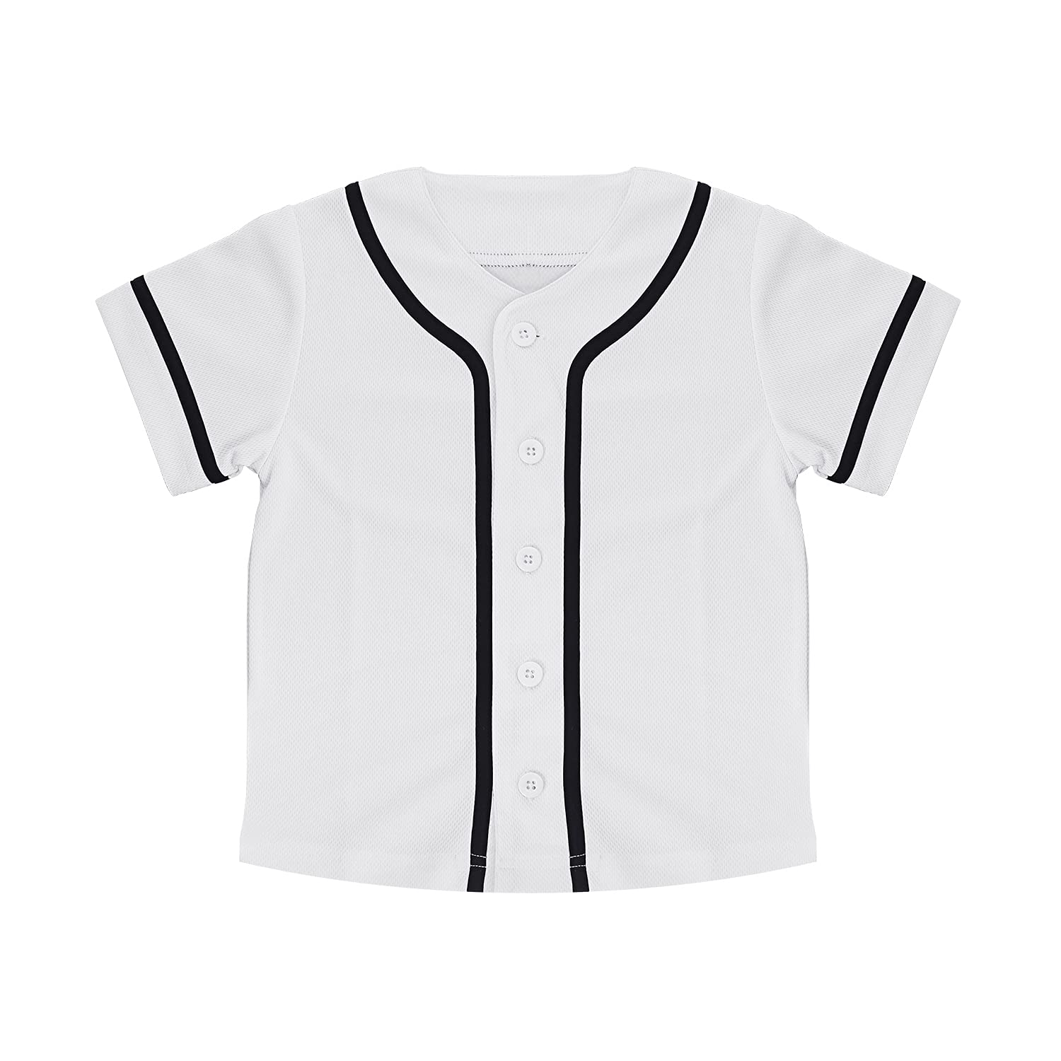 TopTie Boys Baseball Jersey - Youth Button Down Softball Jersey Shirt | Comfortable & Durable for Little League Games & Practice