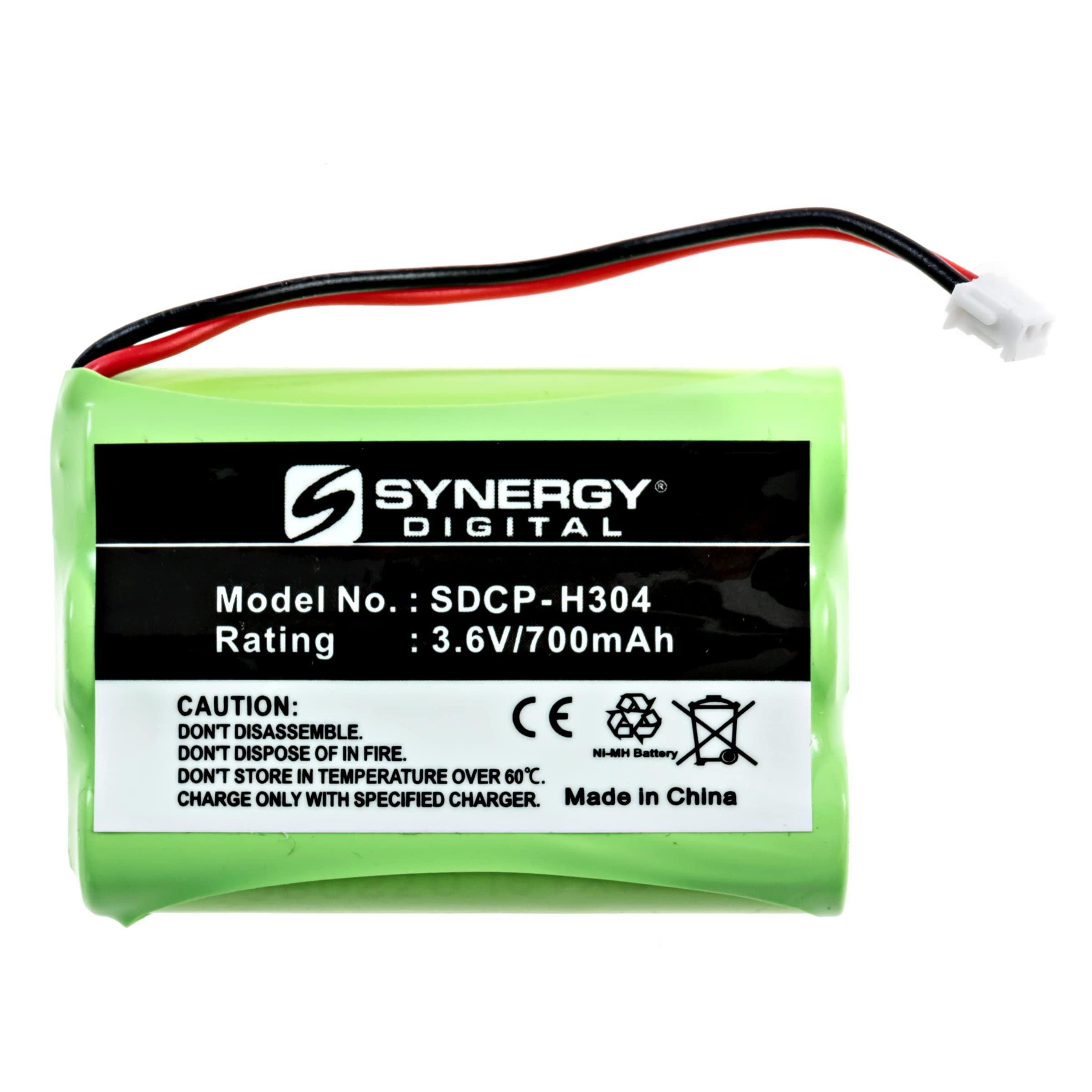 Synergy Digital Cordless Phone Batteries for Ooma Telo Handset - 3-Pack SDCP-H304 Replacement Batteries | Long-Lasting Power for Home & Office Phones
