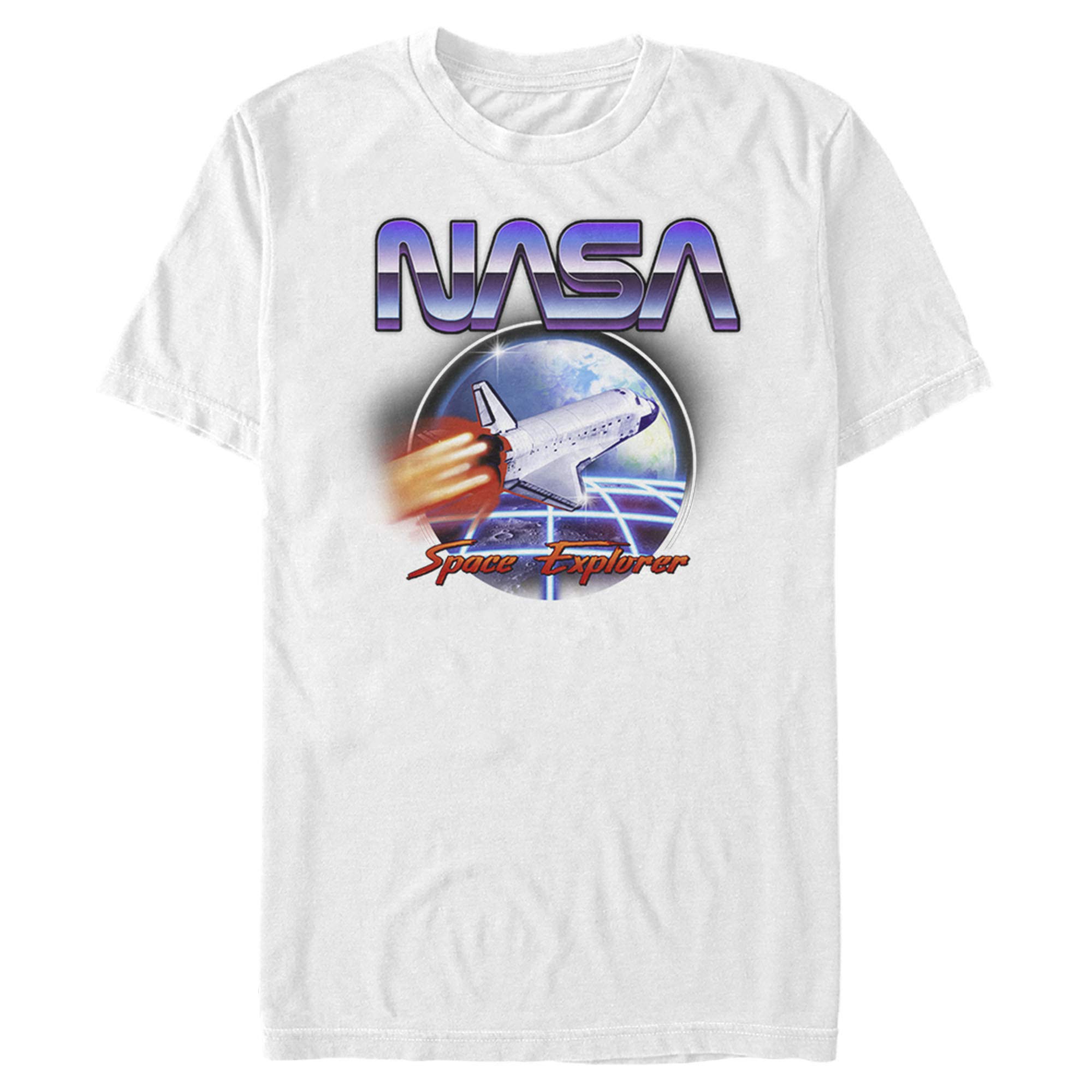 NASA Retro Space Explorer T-Shirt for Men - Vintage Astronaut Graphic Tee - Cool Casual Outfit for Space Enthusiasts, Sci-Fi Fans & Everyday Wear
