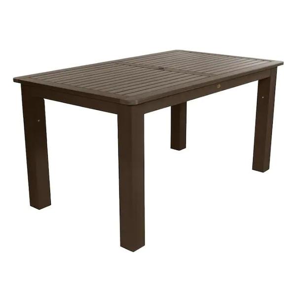Outdoor Rectangular Counter Height Dining Table - Weather-Resistant Patio Furniture for Backyard, Deck, and Garden Dining - Perfect for Entertaining Guests