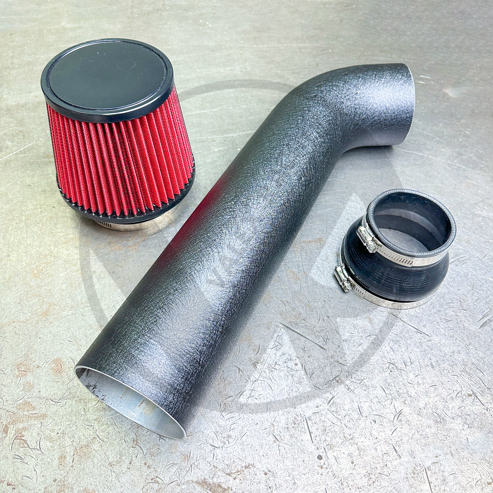 4 Inch Wrinkle Black Air Intake System for Honda Civic & Acura Integra (B16/B18/D16) - High Performance Cold Air Intake Kit for Racing & Street Use