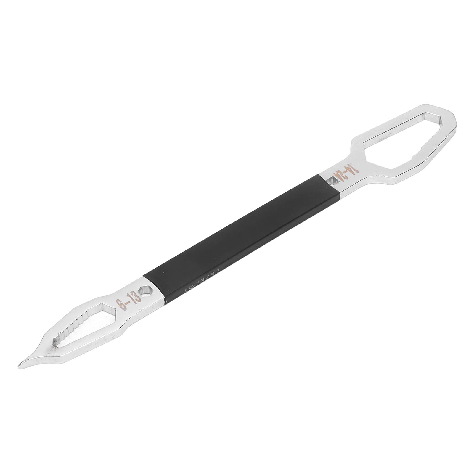 **Adjustable Spanner Wrench - Double Ended, Durable & Sturdy for Equipment Maintenance & Home Repair - Fine Workmanship (Black) - Perfect for Plumbing, Automotive & DIY Projects**