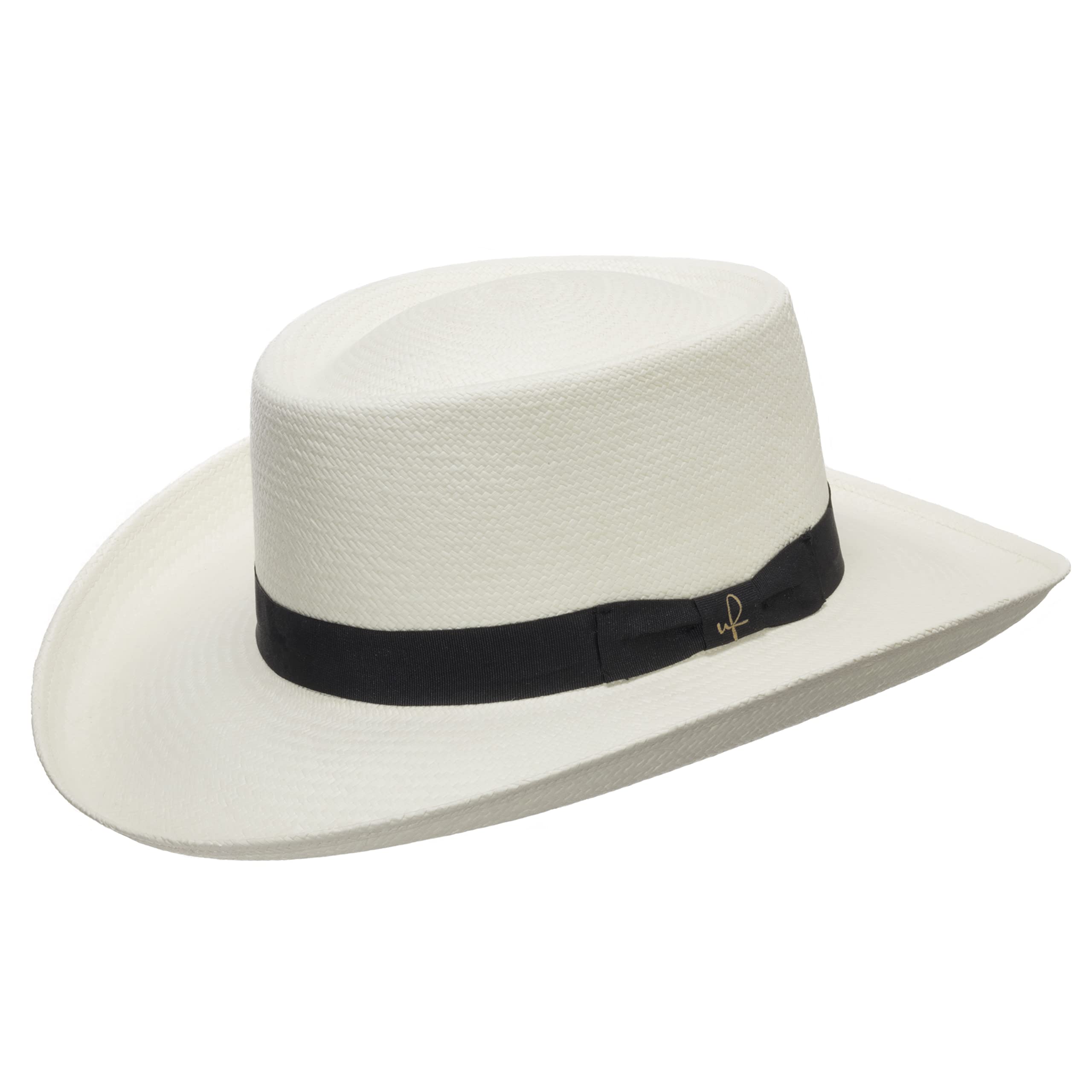 Gambler Woods Panama Straw Hat - Wide Brim Sun Hat for Beach, Golf, and Outdoor Activities - Lightweight & Breathable Summer Hat for Men & Women