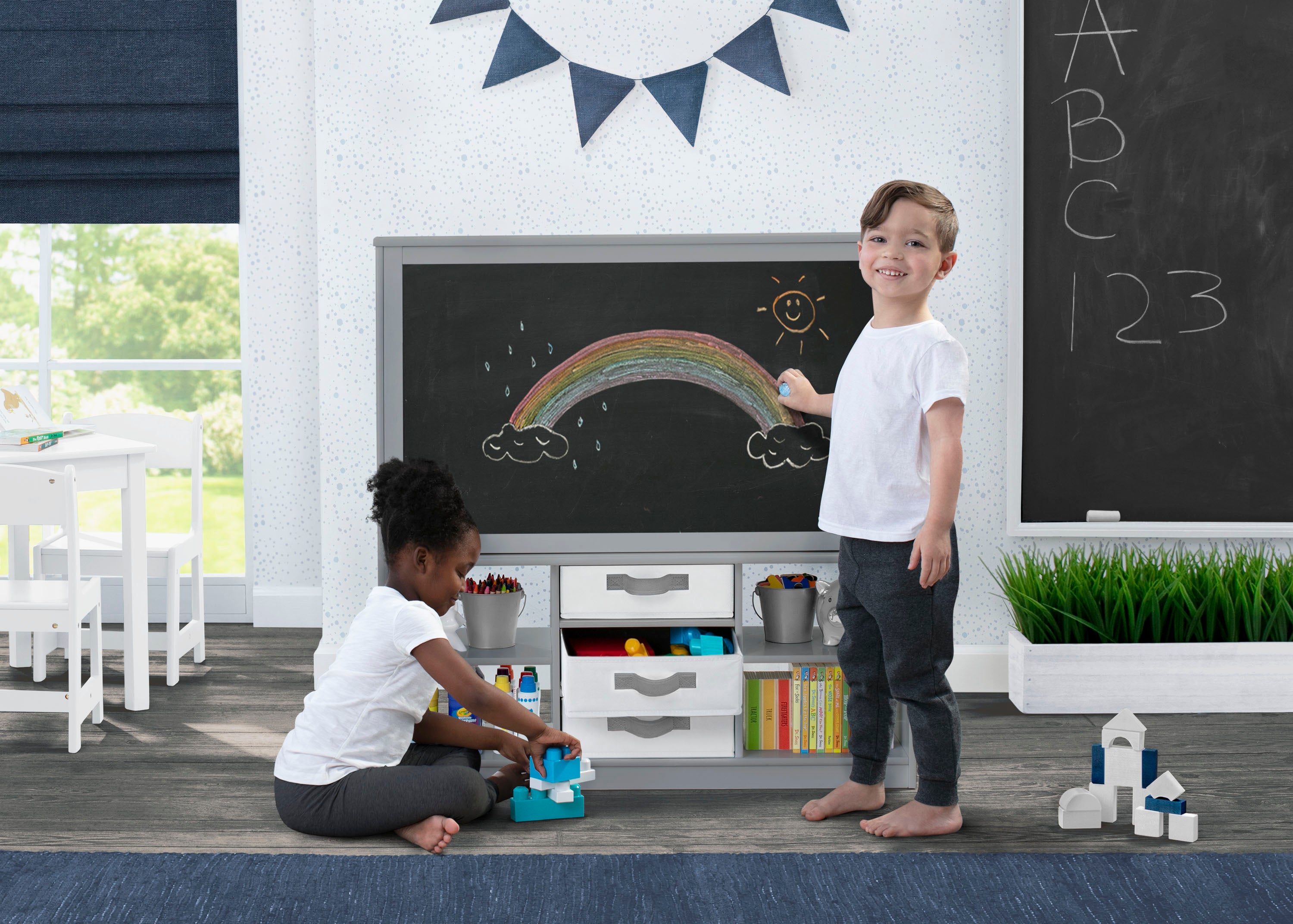 Deluxe Double Sided Easel with Storage - Adjustable Wooden Art Easel for Kids & Adults - Perfect for Painting, Drawing & Classroom Use