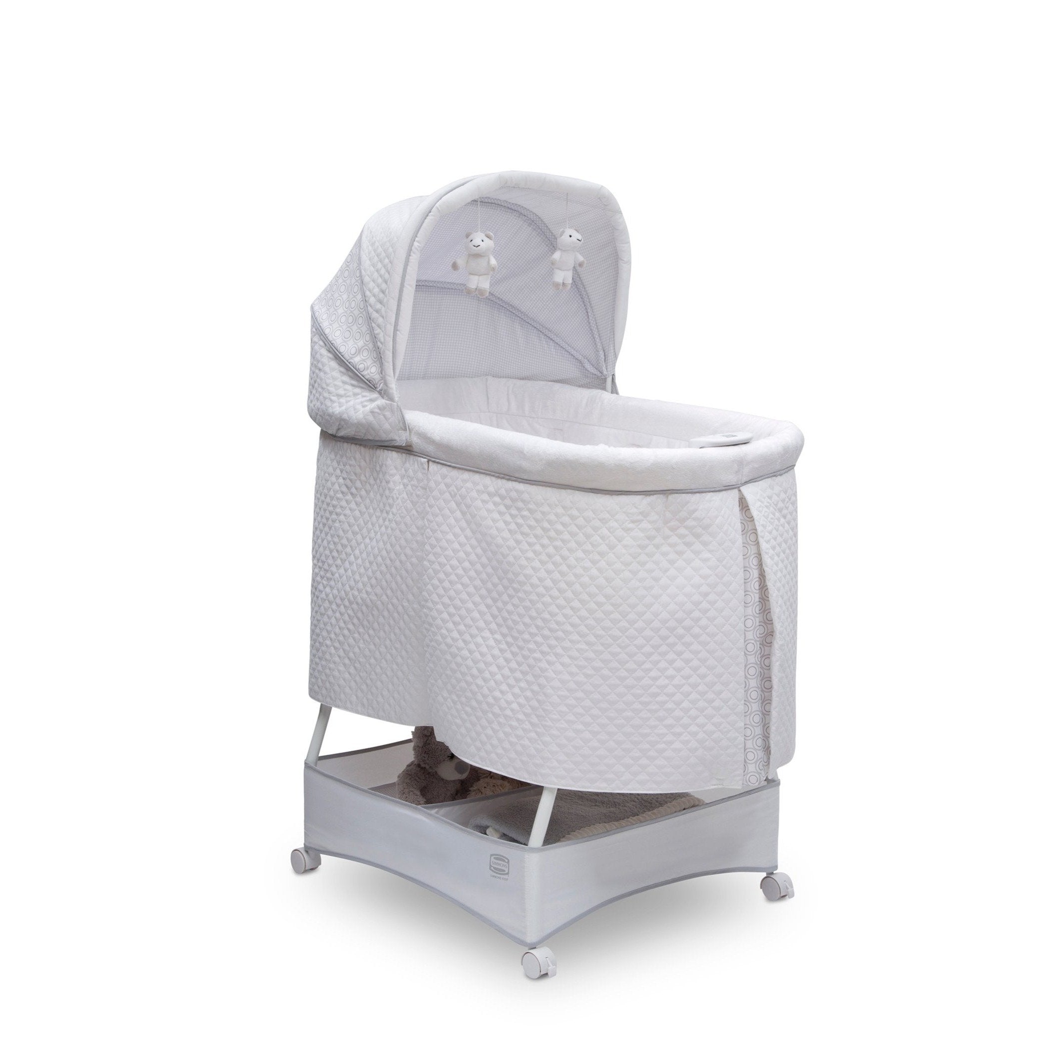 Beautyrest™ Silent Auto Gliding Lux Bassinet - Premium Baby Crib with Soothing Motion & Noise Reduction | Perfect for Nursery, Bedroom & Travel | Gentle Sleep Solution for Newborns & Infants