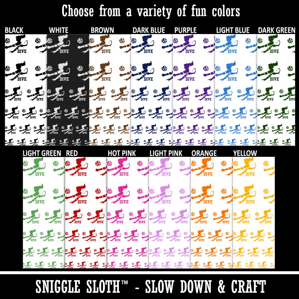 Waterproof Temporary Tattoos for Women - Volleyball Player Sports Design Fake Body Art Stickers (Black, 1 Sheet) - Perfect for Volleyball Games, Beach Sports & Athletic Events