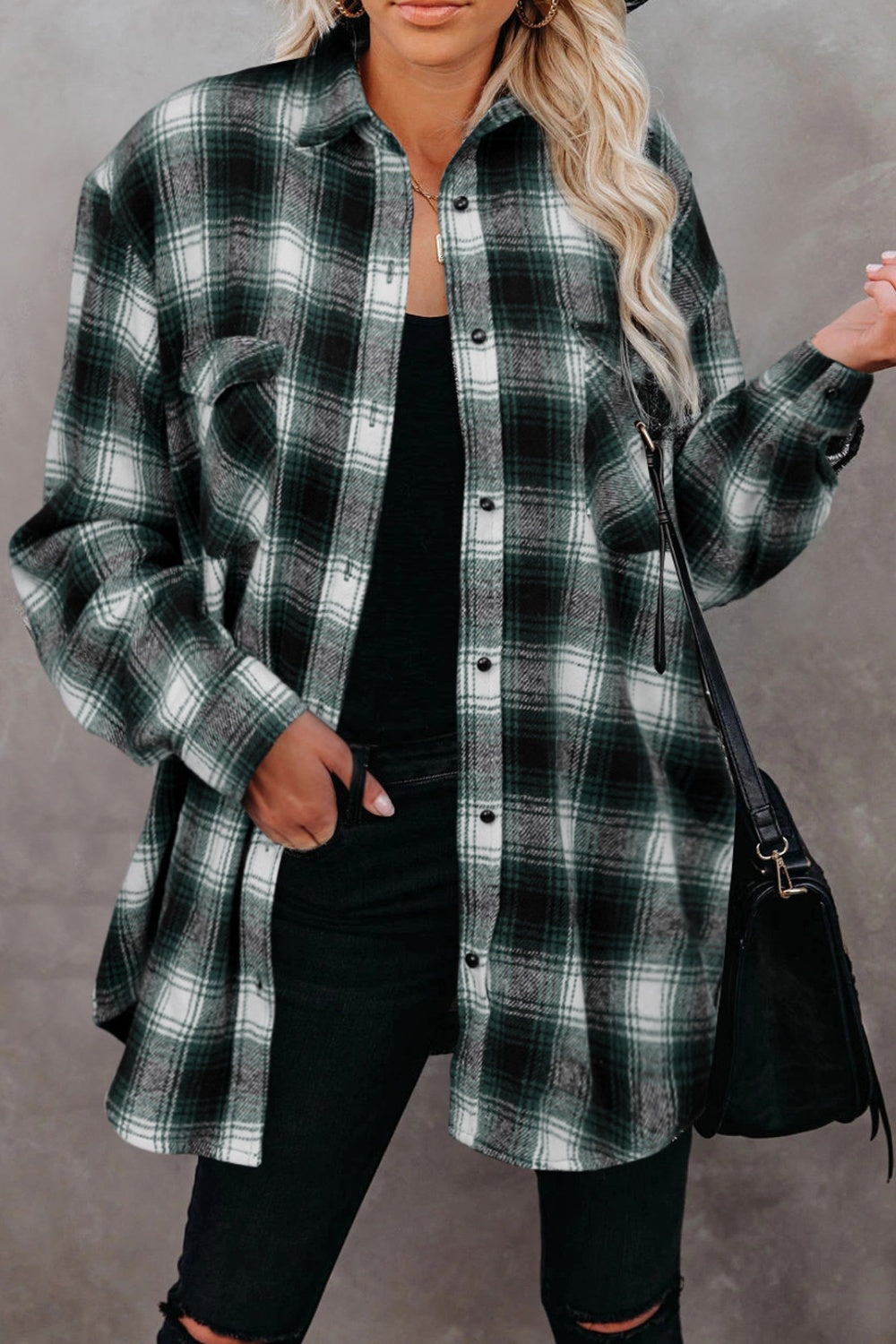 Men's Classic Plaid Long Sleeve Button-Down Shirt with Collar - Casual & Business Wear for Office, Dating, and Outdoor Activities