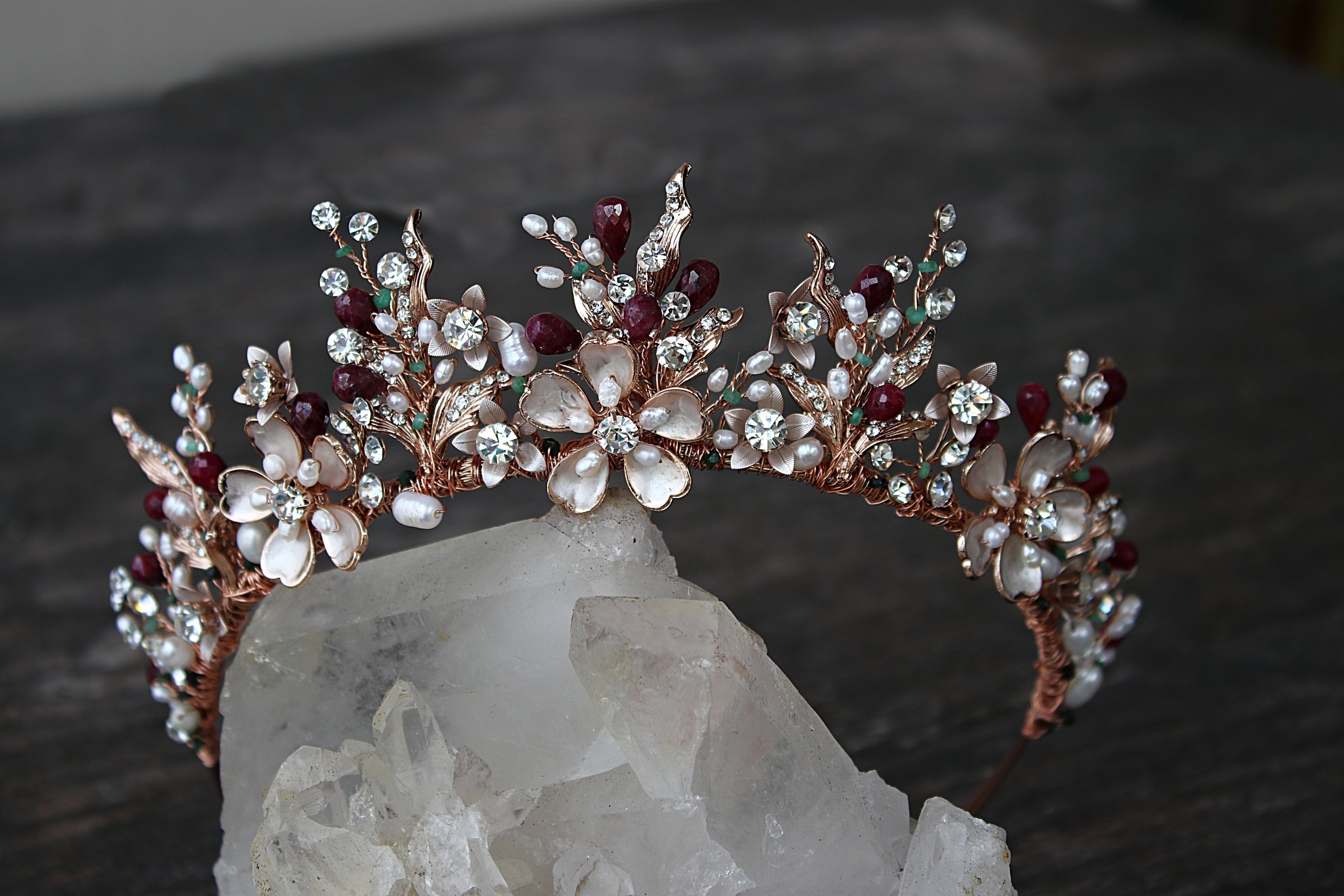 Genevieve Tiara - Elegant Rhinestone Bridal Headpiece for Weddings, Prom & Special Occasions | Perfect for Brides, Bridesmaids & Formal Events