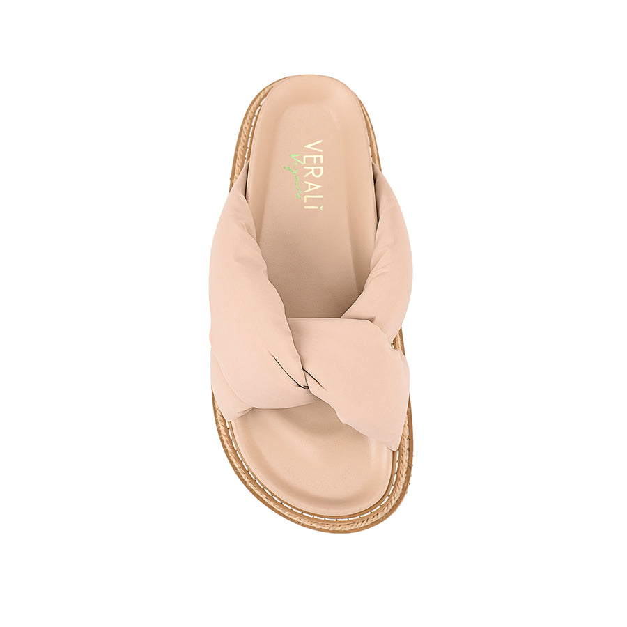 Thames Platform Slides for Women - Stone Beige Comfortable Summer Sandals | Beach, Pool, Casual Outfits & Vacation Wear