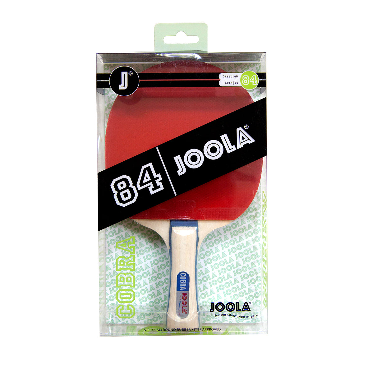 JOOLA Cobra Professional Table Tennis Racket - High Performance Ping Pong Paddle with Premium Rubber for Spin & Control - Perfect for Tournaments, Training & Recreational Play