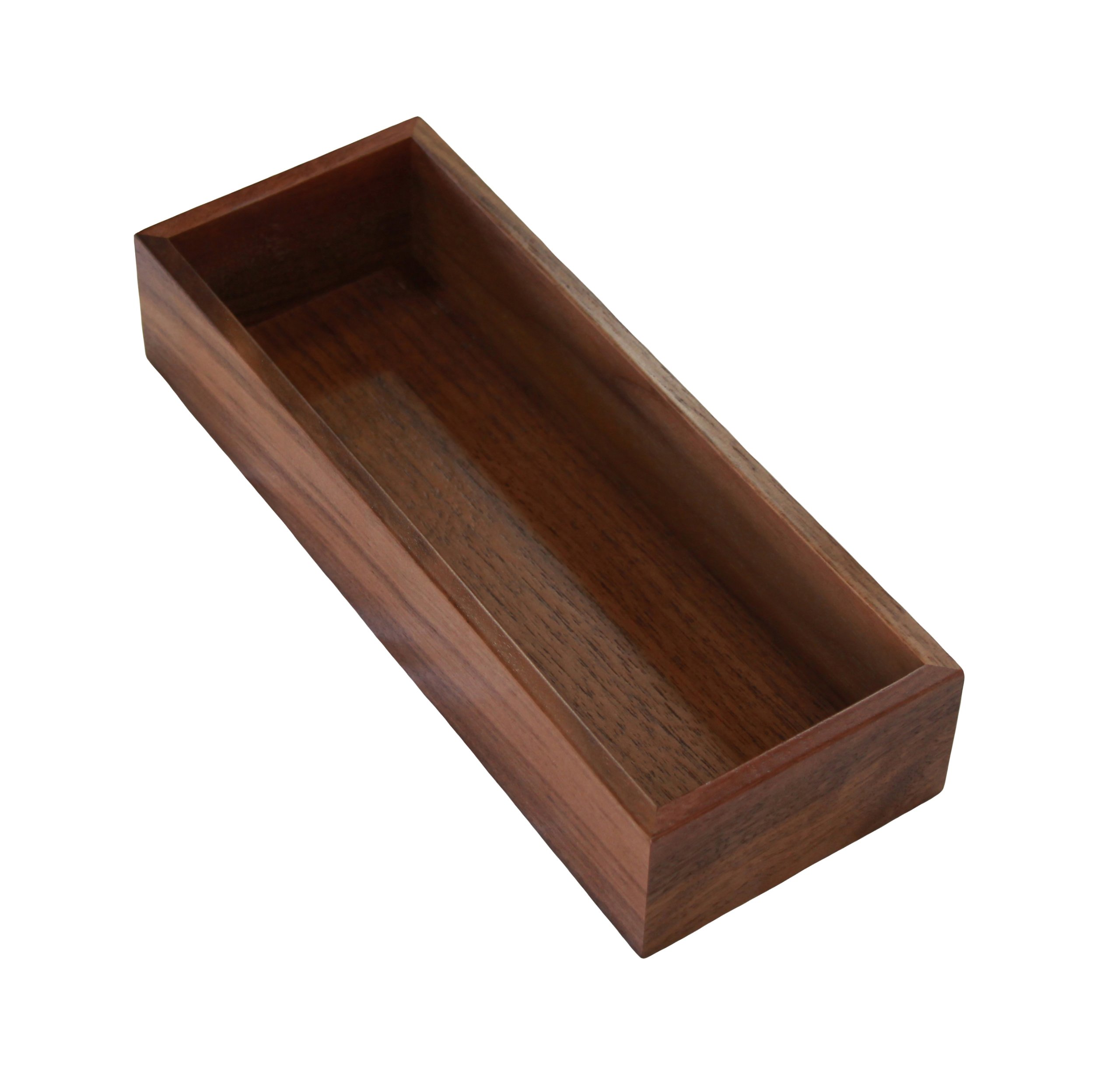 Premium Wooden Cutlery Storage Box - Natural Brown Wooden Utensil Organizer for Kitchen, Dining Table, and Picnic Accessories | Perfect for Home, Restaurant, and Outdoor Use