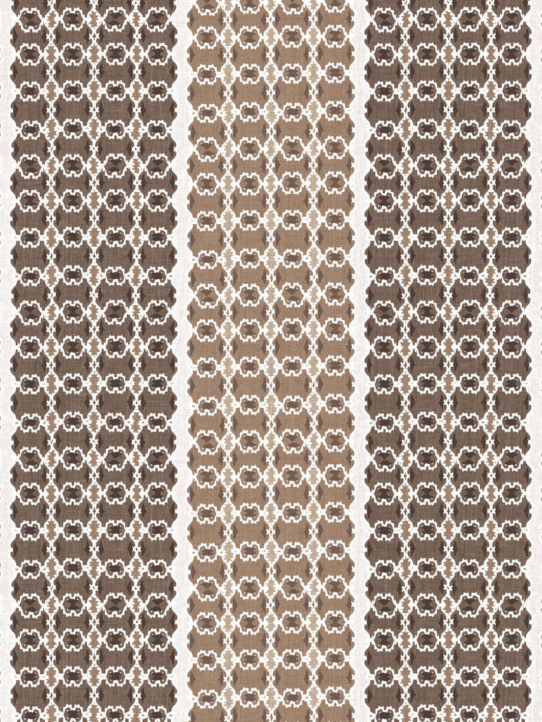 Nathan Turner Brown Medallion Stripe Wallpaper - Premium Peel & Stick Removable Wallpaper for Living Room, Bedroom, and Dining Room Decor