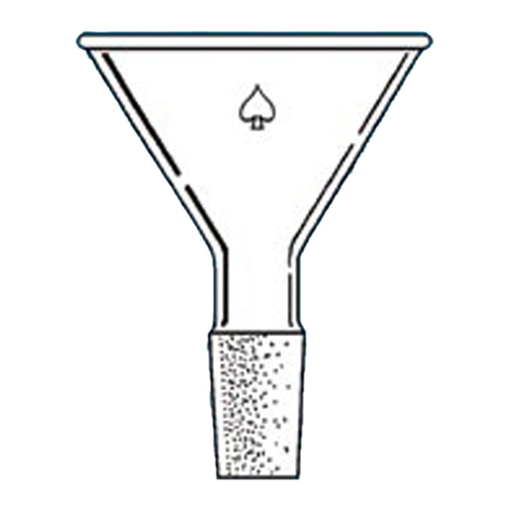 7235-05 Heavy Wall Powder Funnel with 58° Angle & 75mm Diameter - 24/40 Joint for Precise Chemical Transfer - Ideal for Laboratory, Pharmacy & DIY Projects