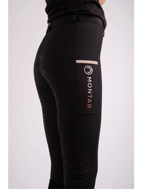 Montar Millie Junior Equestrian Breeches with Rose Gold - Perfect for Horse Riding Lessons & Competitions