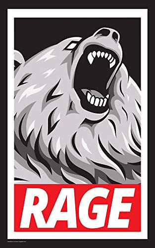 Rage! Vinyl Decal Sticker - 5 Inch Laptop & Wall Bumper Sticker for Cars, Laptops, Notebooks, Water Bottles - Perfect for DIY Decor, Personalization & Gifts