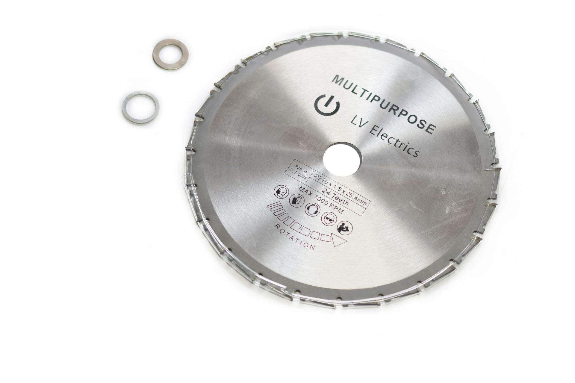 24T Carbide Circular Saw Blade 210mm - Premium Wood & Soft Metal Cutting Disc for Fine Finishing | Ideal for DIY Projects, Carpentry, and Metalworking