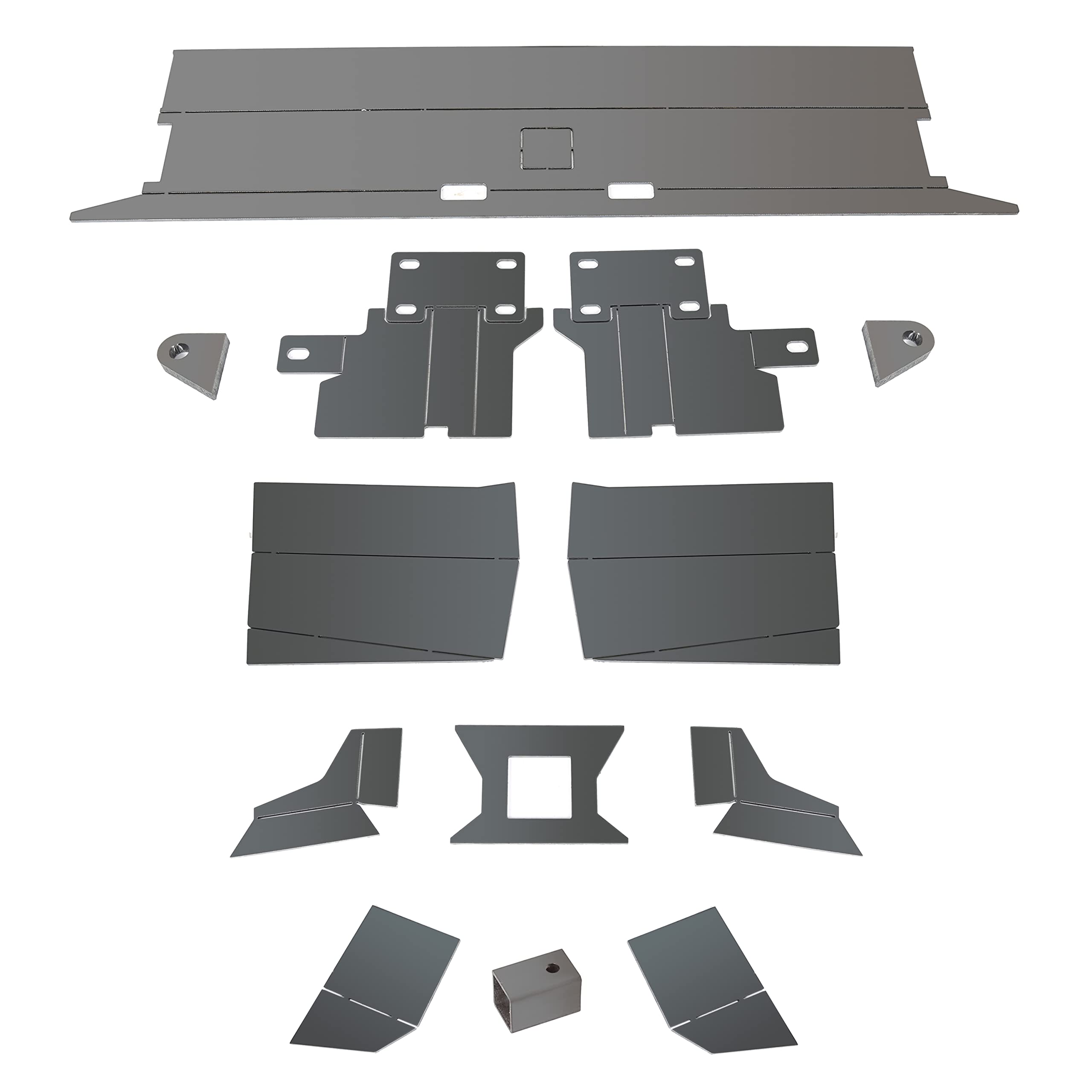 1984-2001 Jeep Cherokee XJ DIY Steel Rear Bumper Kit - Heavy Duty Bare Metal for Off-Roading & Custom Builds | Perfect for Trail Rides, Rock Crawling & Adventure Vehicles