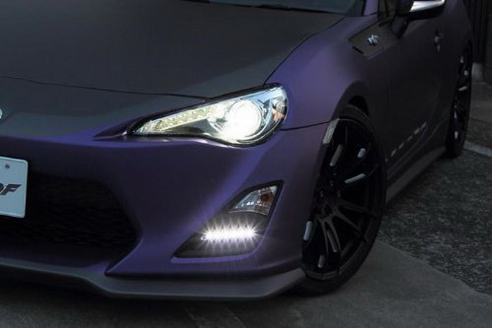 2013-2016 Scion FR-S Direct Fit 15W White LED Daytime Running Lights (DRL) Kit - High Visibility & Energy Efficient for Daytime Safety Driving