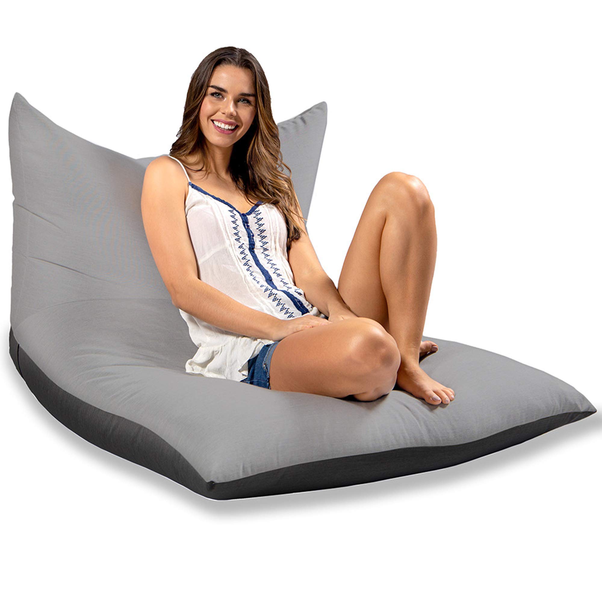 Jaxx Finster Outdoor Lounge Chair - Waterproof Bean Bag with Comfortable Granite Fabric, Perfect for Patio, Poolside, and Backyard Relaxation