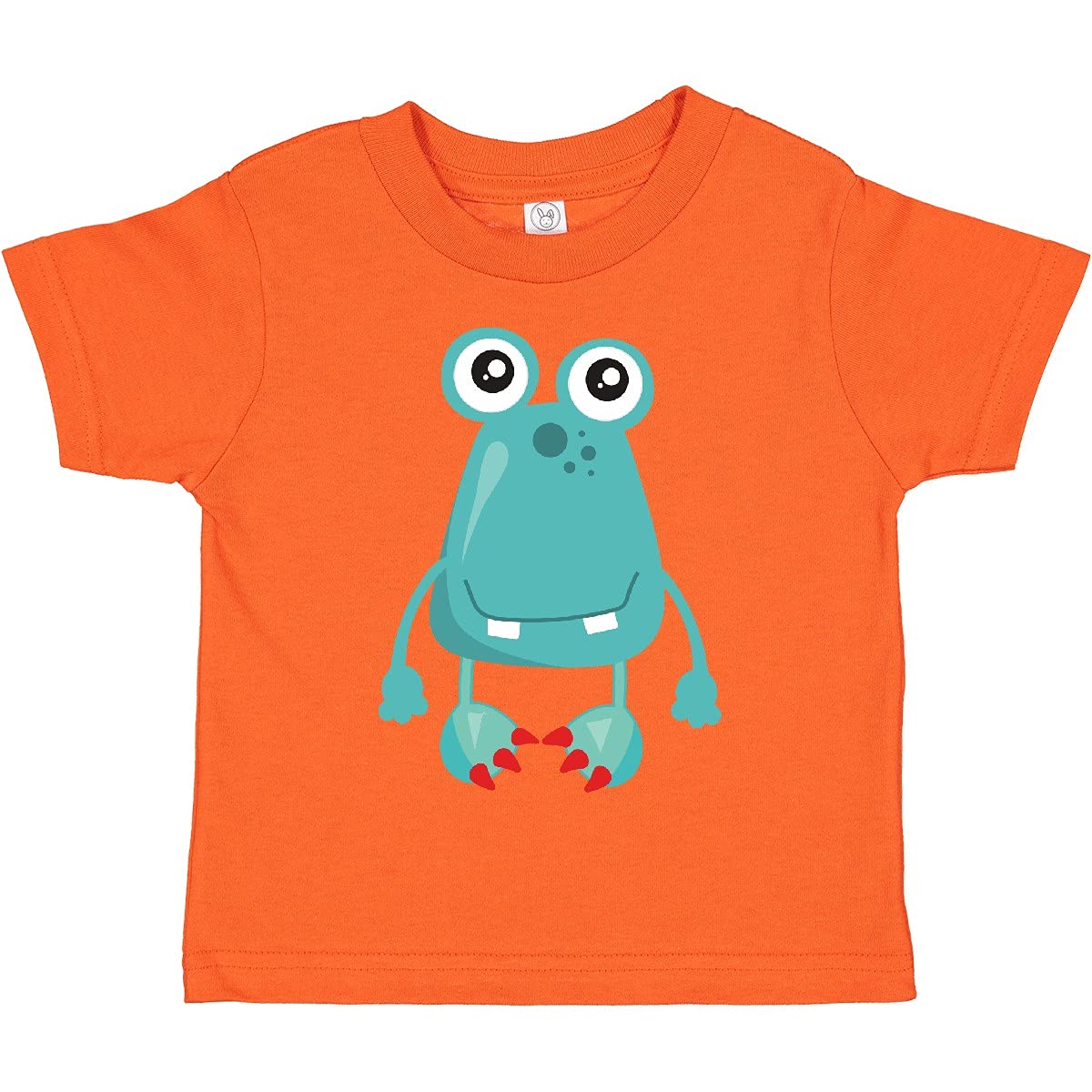 Inktastic Cute Monster Toddler T-Shirt - Funny Blue Monster Graphic Tee for Kids | Playtime, Birthday Parties & Everyday Wear