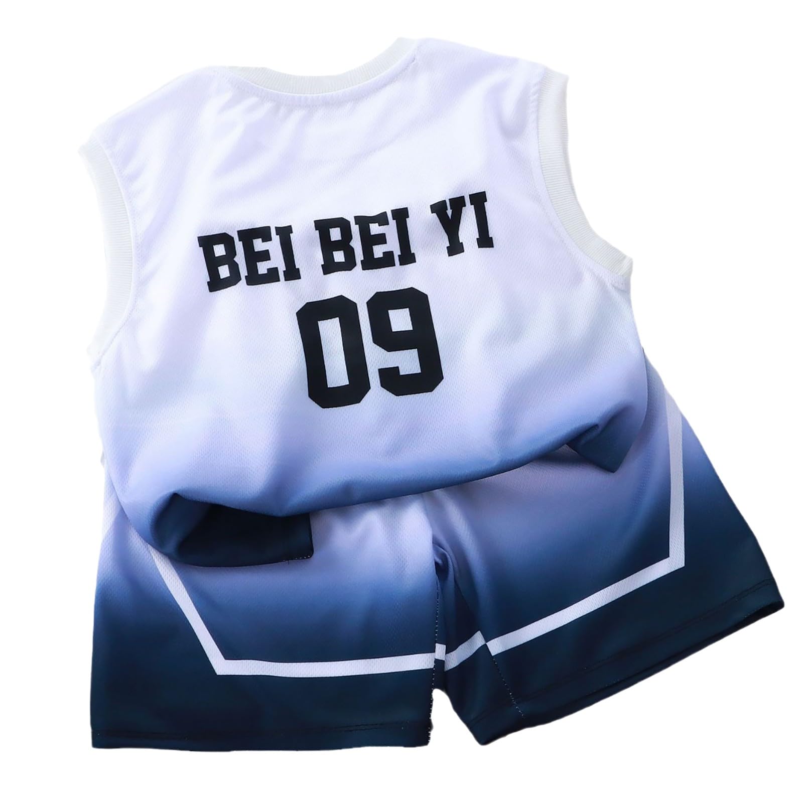 New Boys' Sports Outfit - Short Sleeve Basketball Jersey & Shorts Set | Breathable Baby Athletic Wear for Toddlers | Perfect for Playground, Training & Casual Wear