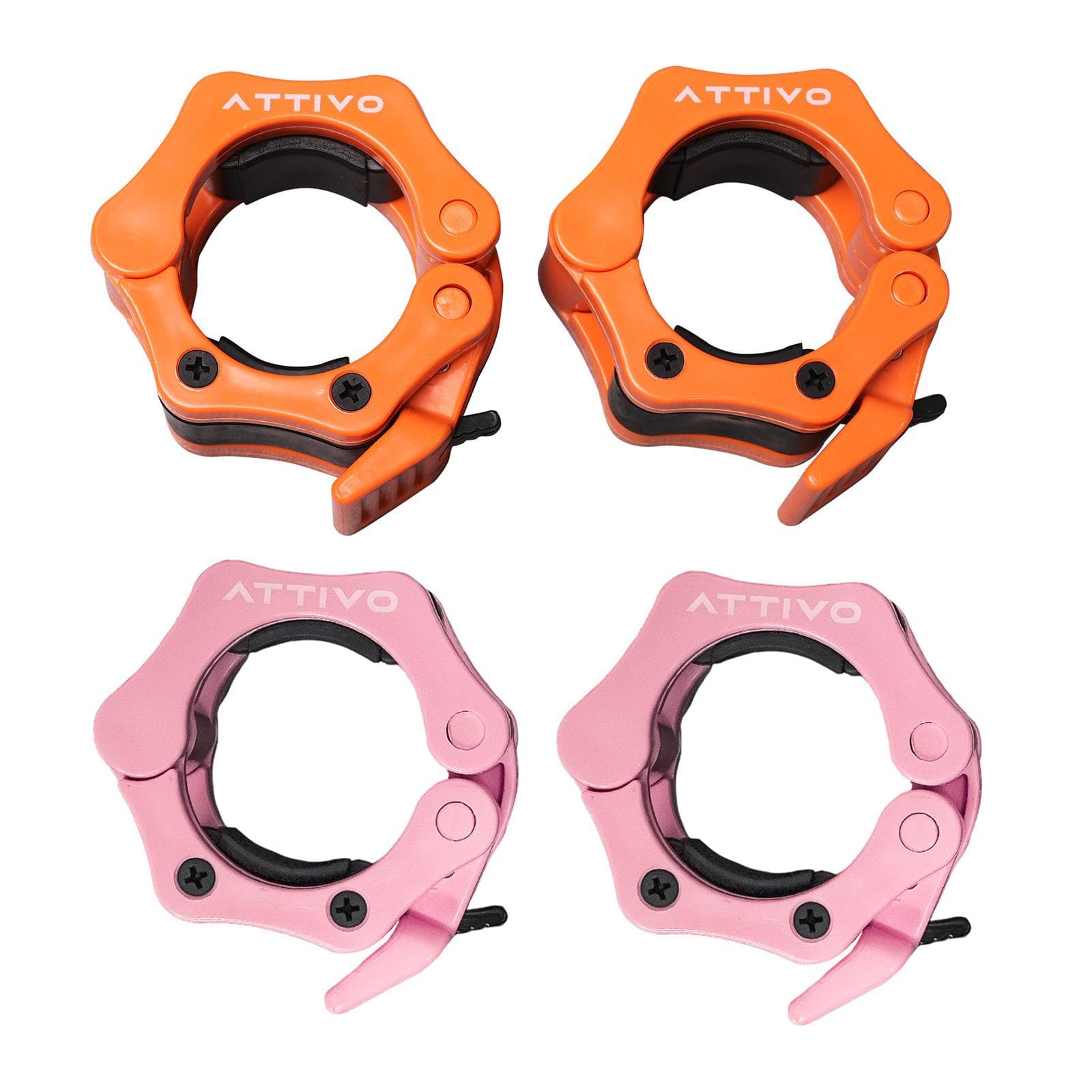 Olympic Barbell Lock Jaw Collars - 50mm Pair - Heavy Duty Weightlifting Collars for Powerlifting, CrossFit & Home Gym Workouts