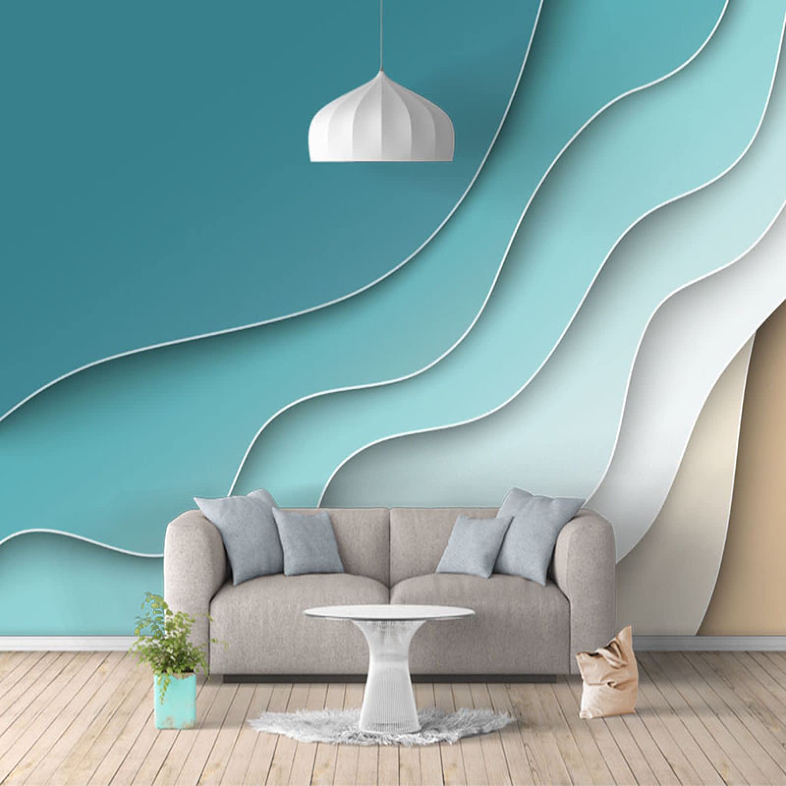 3D Abstract Line Wall Art Mural 78x78 Inches - Modern Decorative Wallpaper for Living Room, Bedroom & Home Decor | Perfect for Accent Walls & Stylish Interior Design