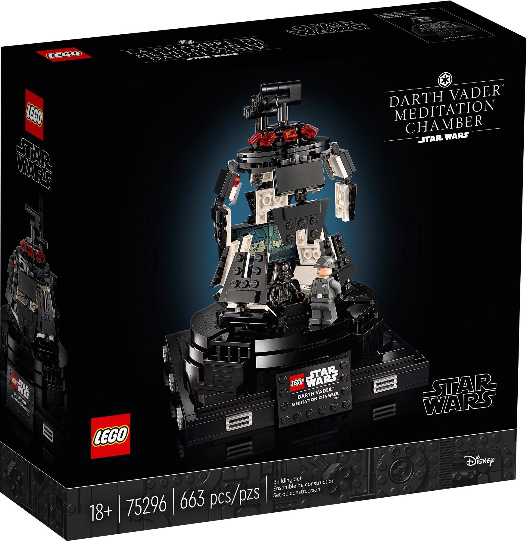 LEGO Star Wars 75296 Darth Vader Meditation Chamber Building Set - Collectible Model Kit for Adults & Kids | Perfect for Display, Gifts & Star Wars Fans