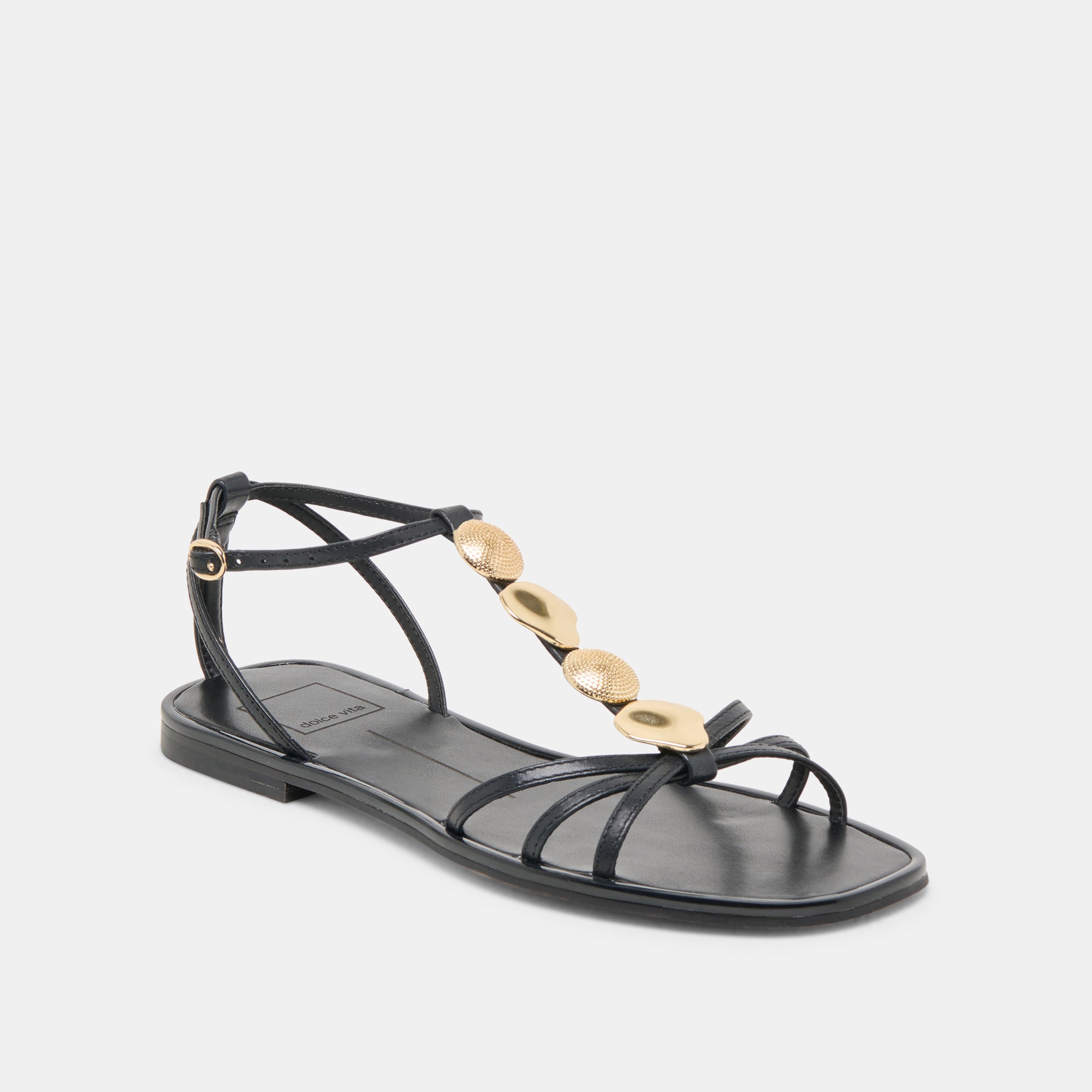 FAUN Black Leather Sandals for Women - Comfortable & Stylish Summer Footwear - Perfect for Beach, Vacation, and Casual Outings