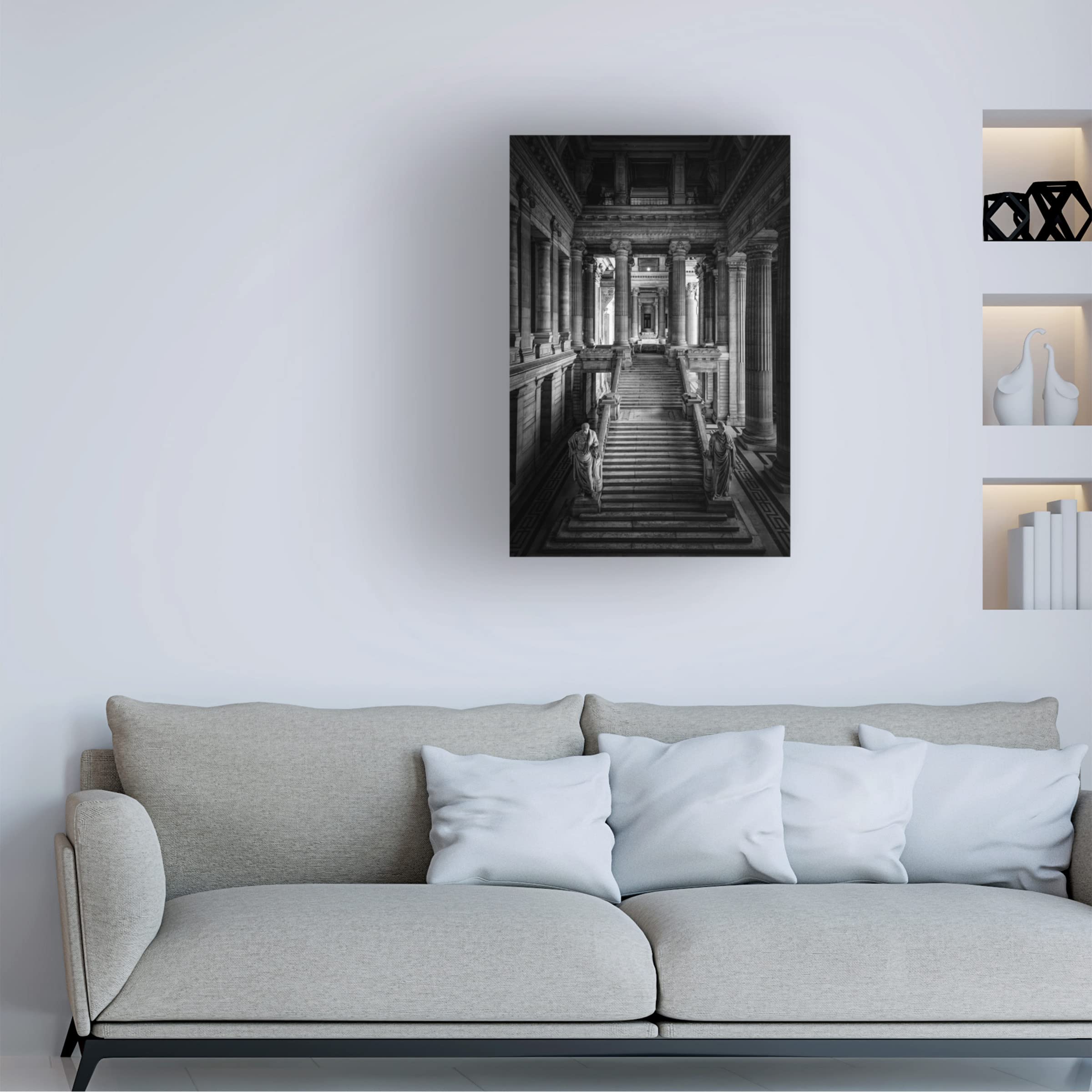 Peter Pfeiffer 'Striking Stairway' Canvas Wall Art Print - Modern Home Decor for Living Room, Bedroom & Office | Trademark Fine Art Collection