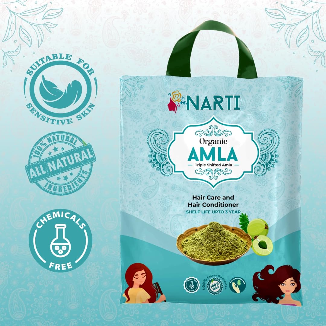Organic Amla Powder for Hair Growth & Care - 500g | Pure Indian Gooseberry Powder for Stronger, Healthier Hair | Perfect for DIY Hair Masks & Natural Hair Treatments