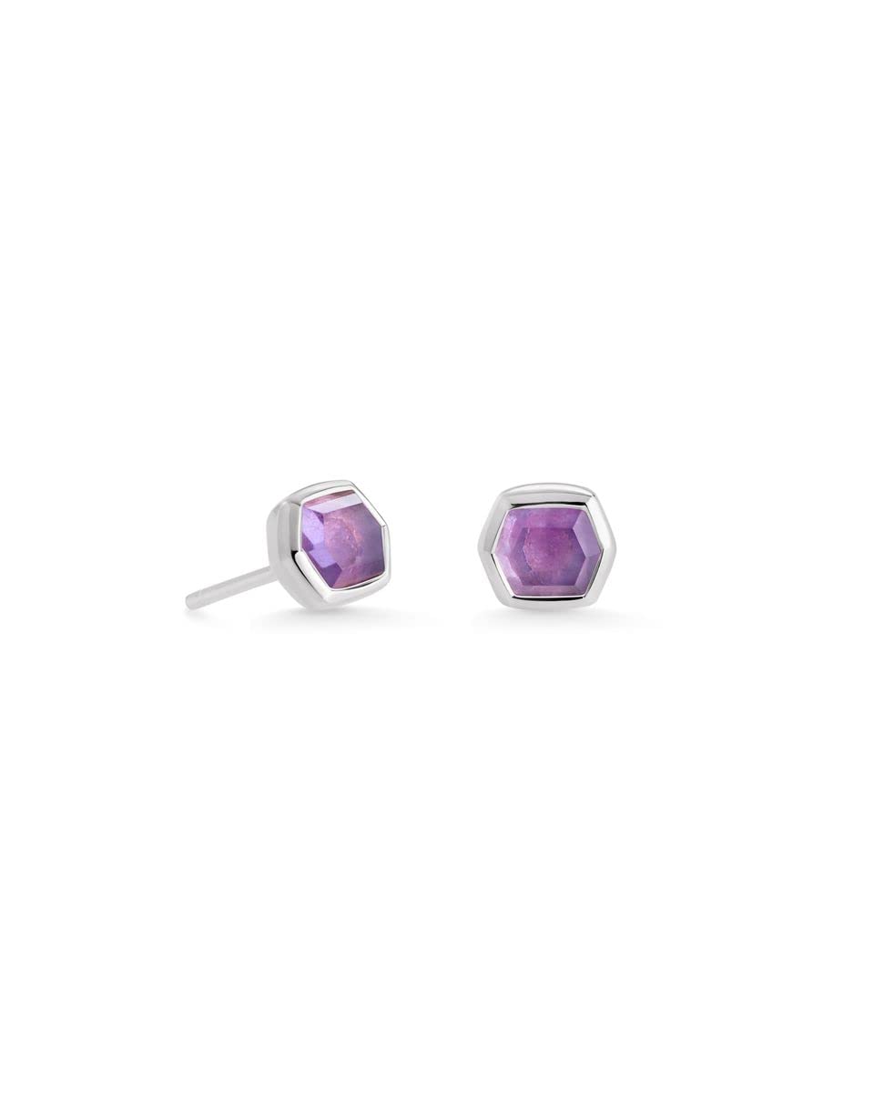 Kendra Scott Davie Stud Earrings for Women - Sterling Silver Fine Jewelry - Elegant Everyday Wear & Gift for Her
