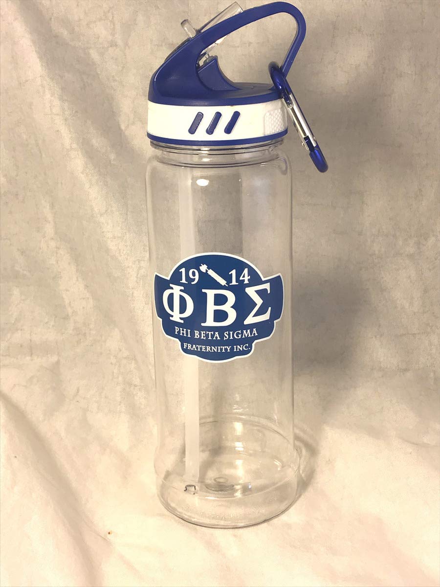 Phi Beta Sigma Fraternity Insulated Water Bottle - 20oz Stainless Steel Tumbler with Straw Lid, Leak-Proof & Sweat-Proof - Perfect for College, Gym, Work & Brotherhood Events