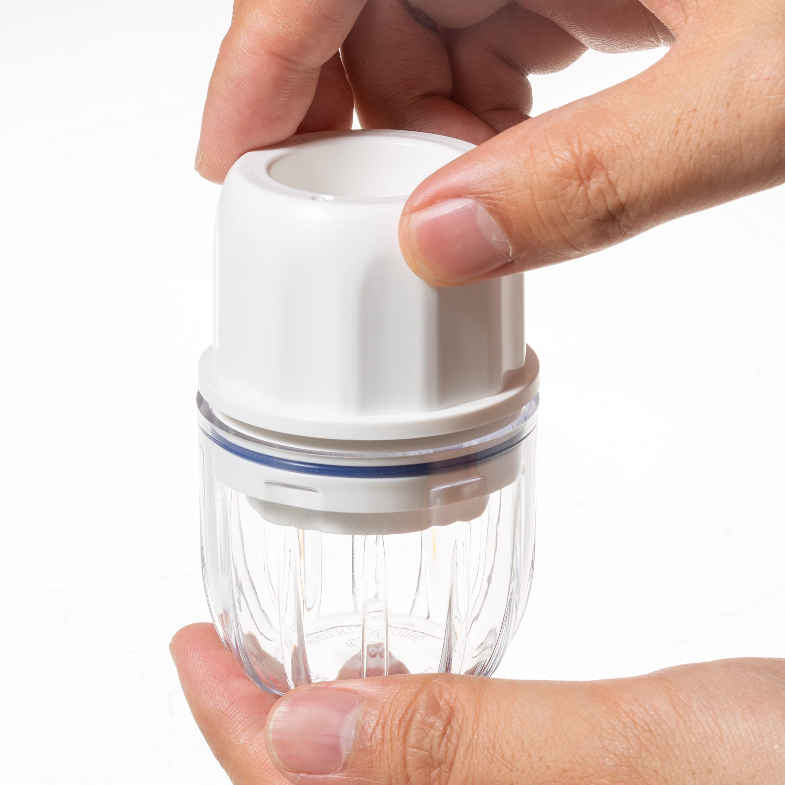 Premium Lite Pill Crusher and Grinder - Small Portable Pill Crusher for Vitamins & Tablets - Fine Powder Medicine Grinder with Cup - Perfect for Travel, Nursing Homes & Daily Medication (Blue)